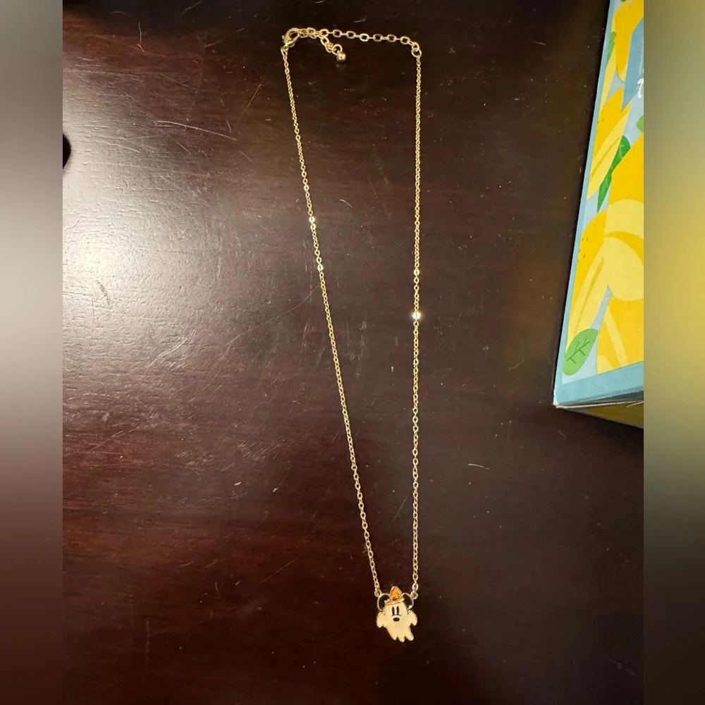 Mickey Mouse Ghost necklace 16 in with extender - Picture 1 of 1